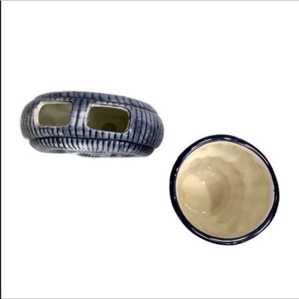 Nautical Beach Bathroom Coastal Ceramic Accessory Set of 3